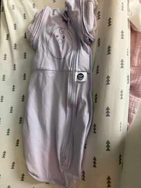 Nested Bean Zen One swaddle Baby Sleep Sack weighted NB Lavender